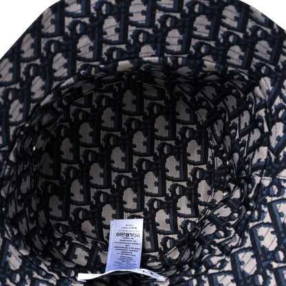 Christian Dior Oblique Reversible Teddy-D Brim Bucket Hat 57 Blue 12 of 13