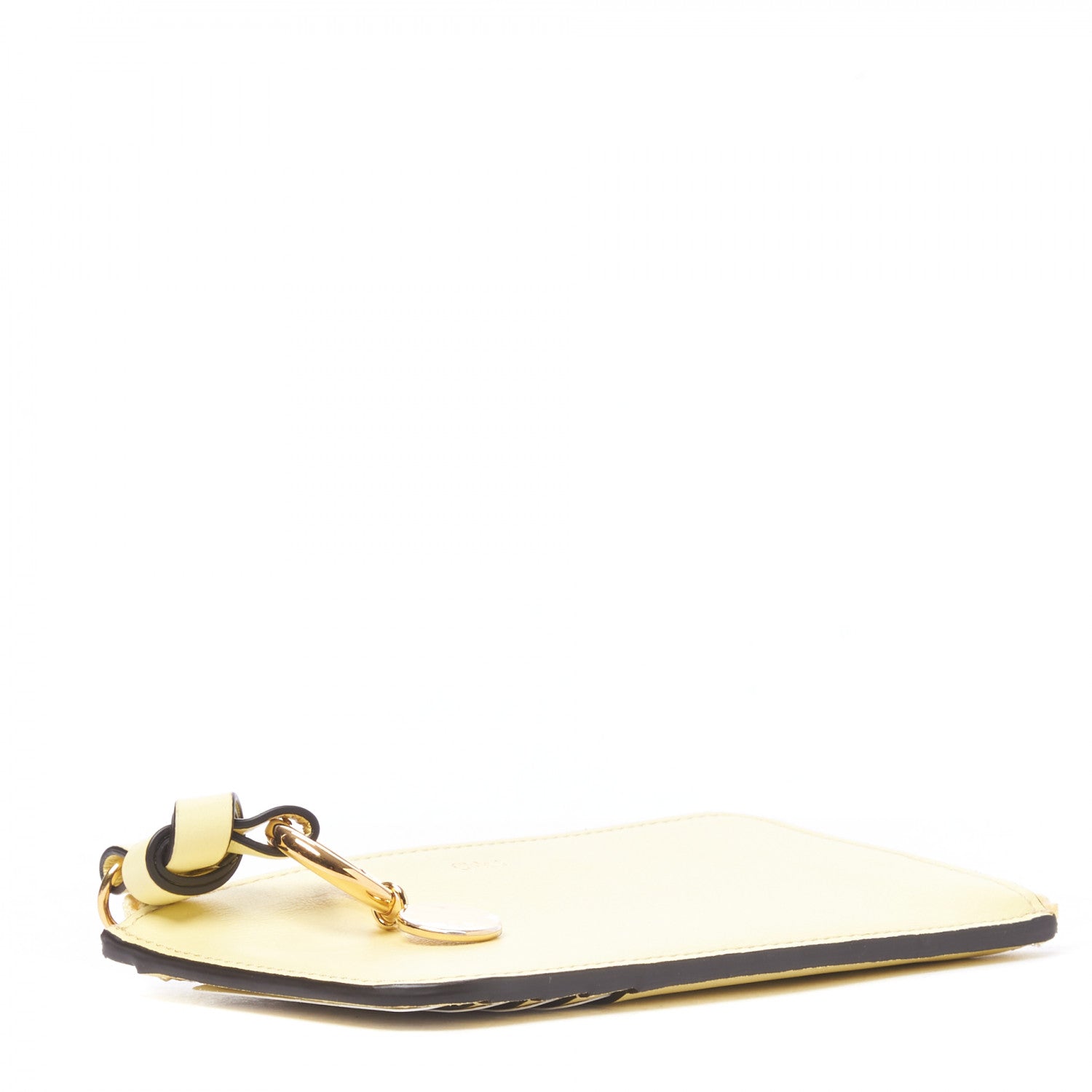 Chloe Calfskin Alphabet Purse Wallet Lemonade 3 of 8