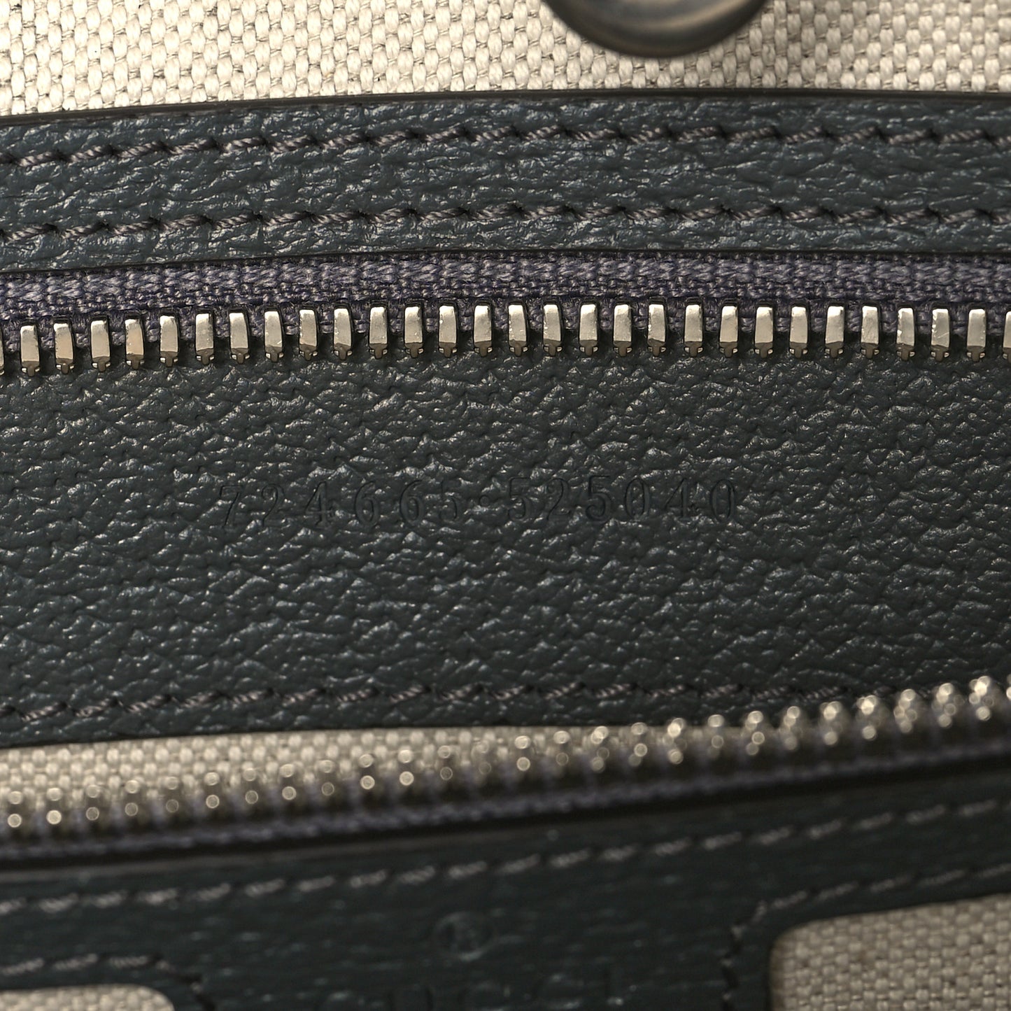 GG Supreme Monogram Textured Dollar Calfskin Large Ophidia Tote Bag Grey Black Graphite Grey