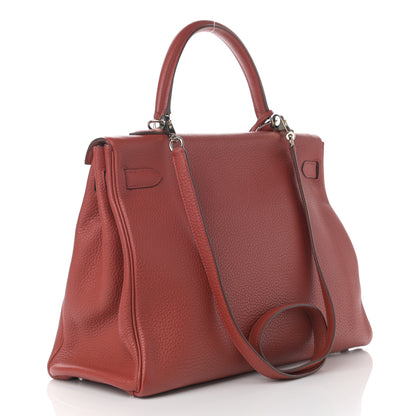 Hermes Togo Kelly Retourne 35 Rouge Venetian 3 of 17