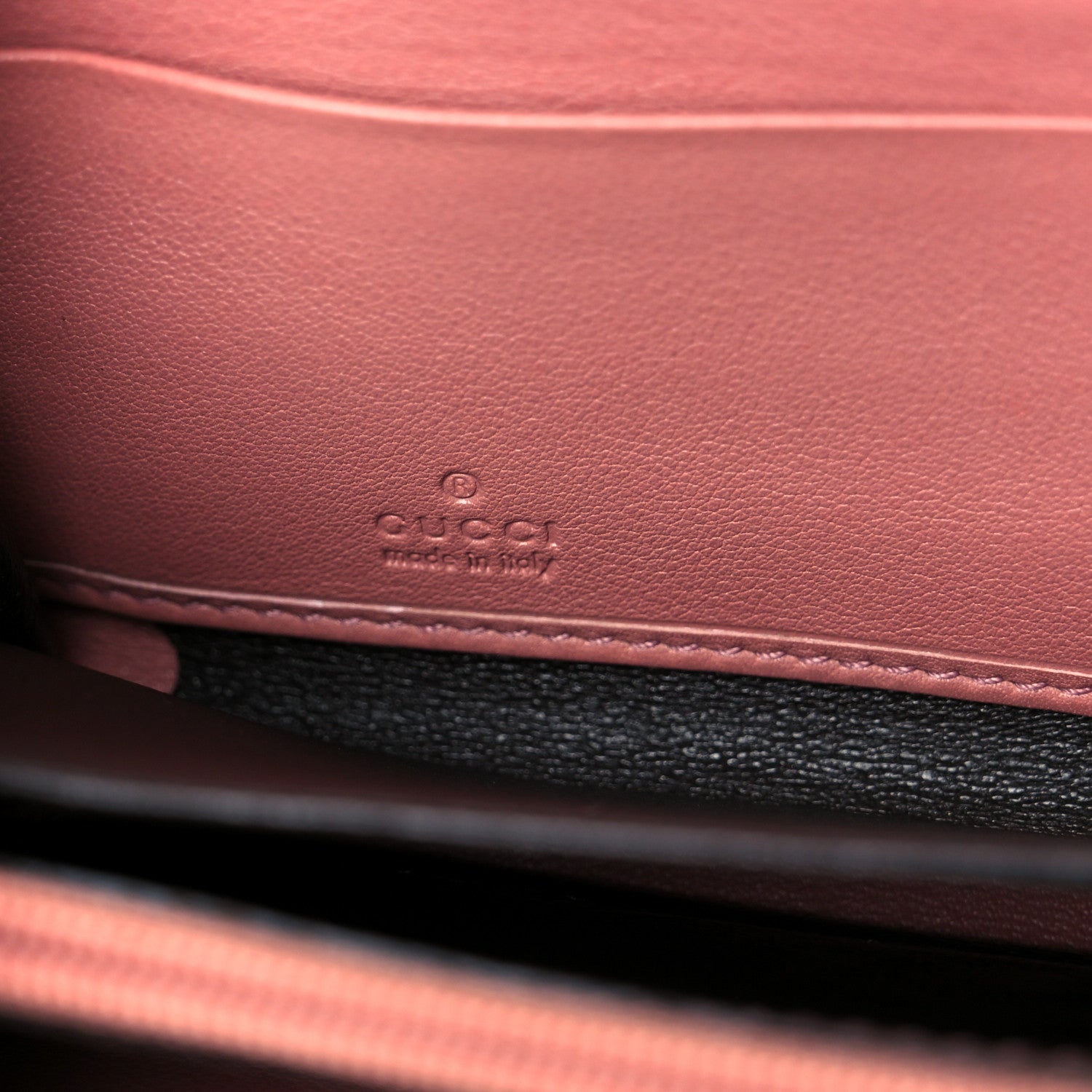 Gucci Monogram Heart Zip Around Wallet Wristlet Beige Pink 6 of 8