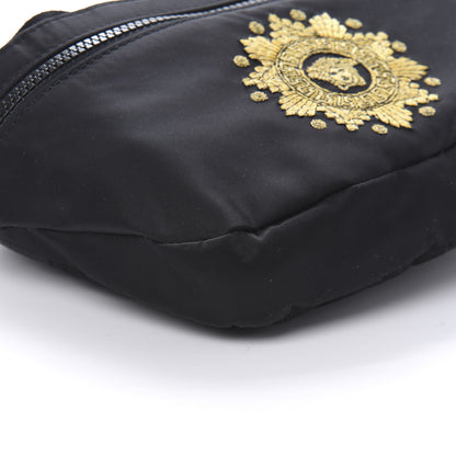 Versace Nylon Embroidered Belt Bag Black 6 of 9