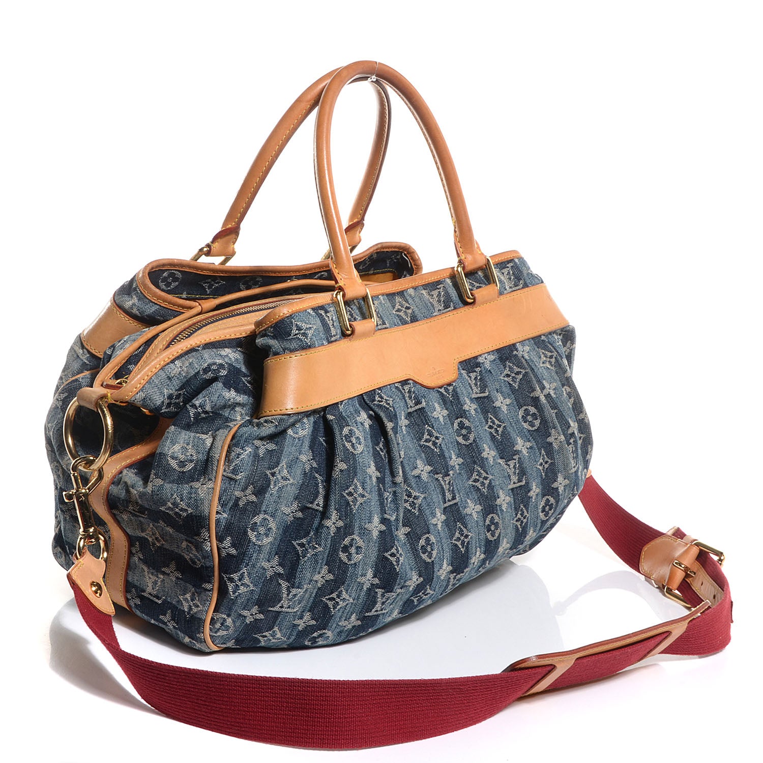Louis Vuitton Denim Raye Cabas GM 3 of 8
