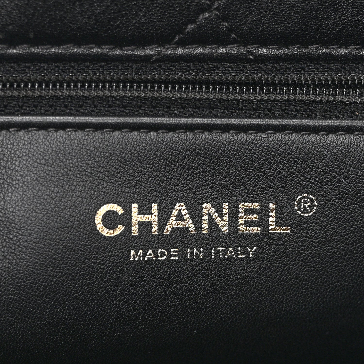 Chanel Shiny Lambskin Quilted Small Chain Is More Drawstring Bag Black 6 of 10