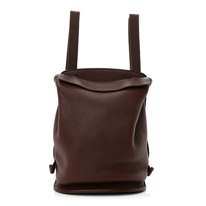 Hermes Taurillon Clemence Sherpa Backpack Rouge H 1 of 13