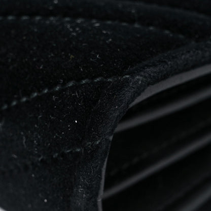 Gucci Velvet Matelasse GG Marmont Chain Wallet Black 7 of 24