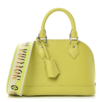 Louis Vuitton Epi Jacquard Alma BB Yellow Citron 1 of 13