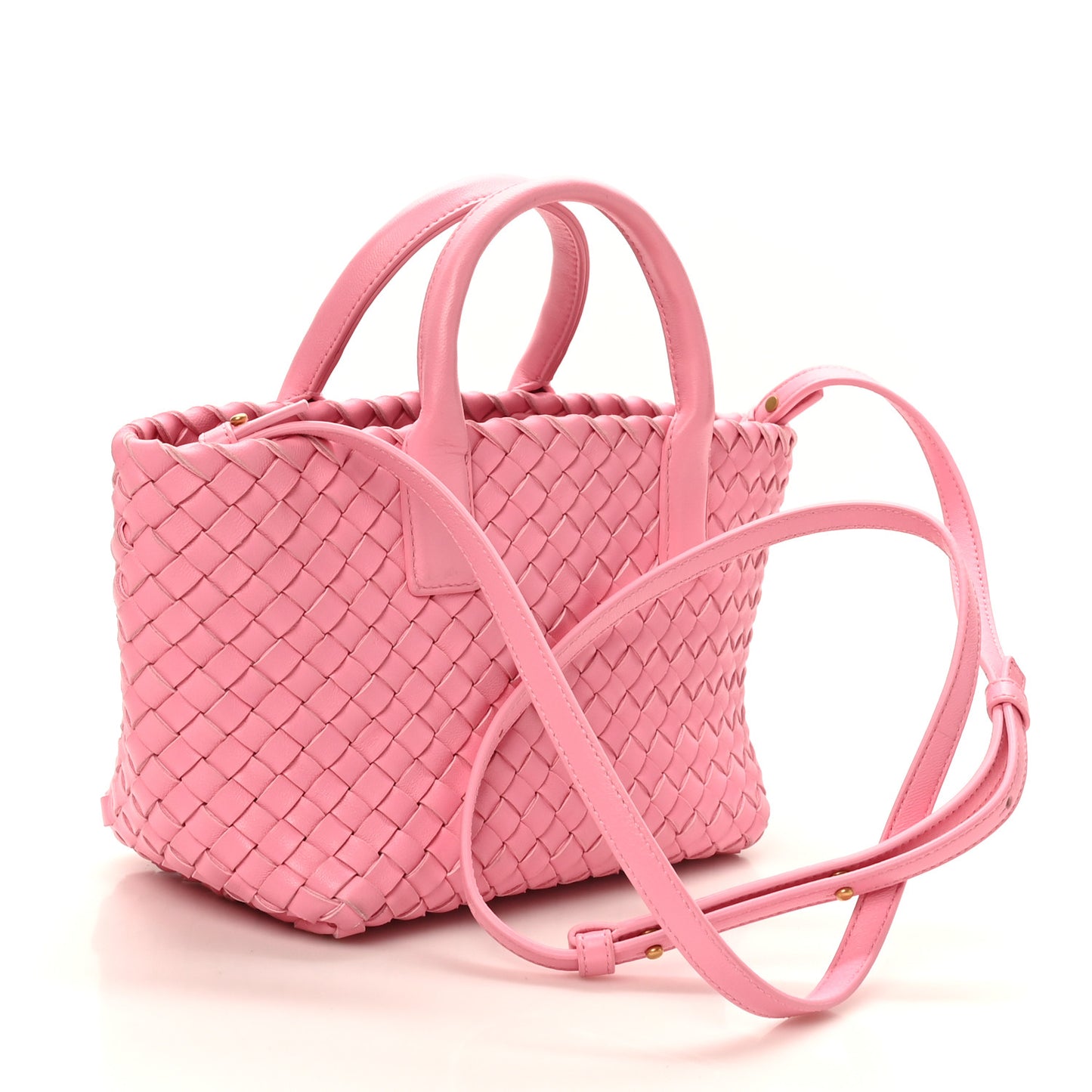 Nappa Intrecciato Mini Cabat Ribbon