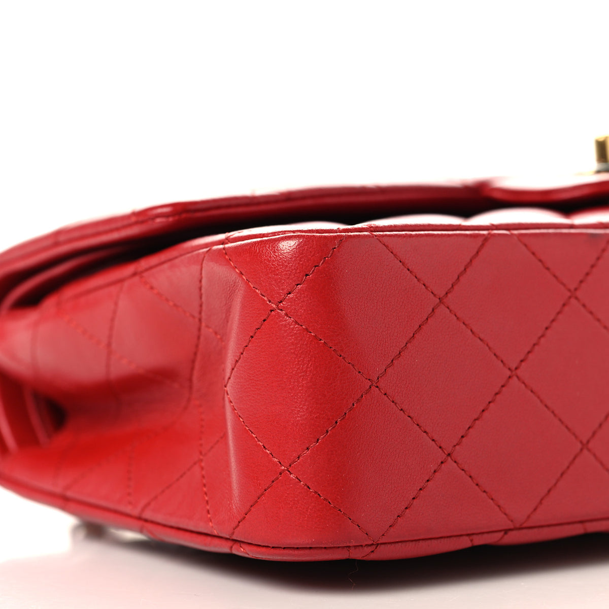 Chanel Lambskin Quilted Medium Double Flap Red 8 of 10