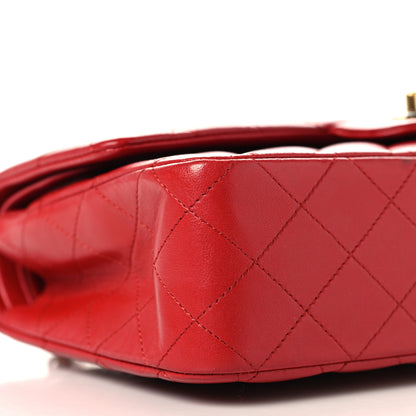 Chanel Lambskin Quilted Medium Double Flap Red 8 of 10