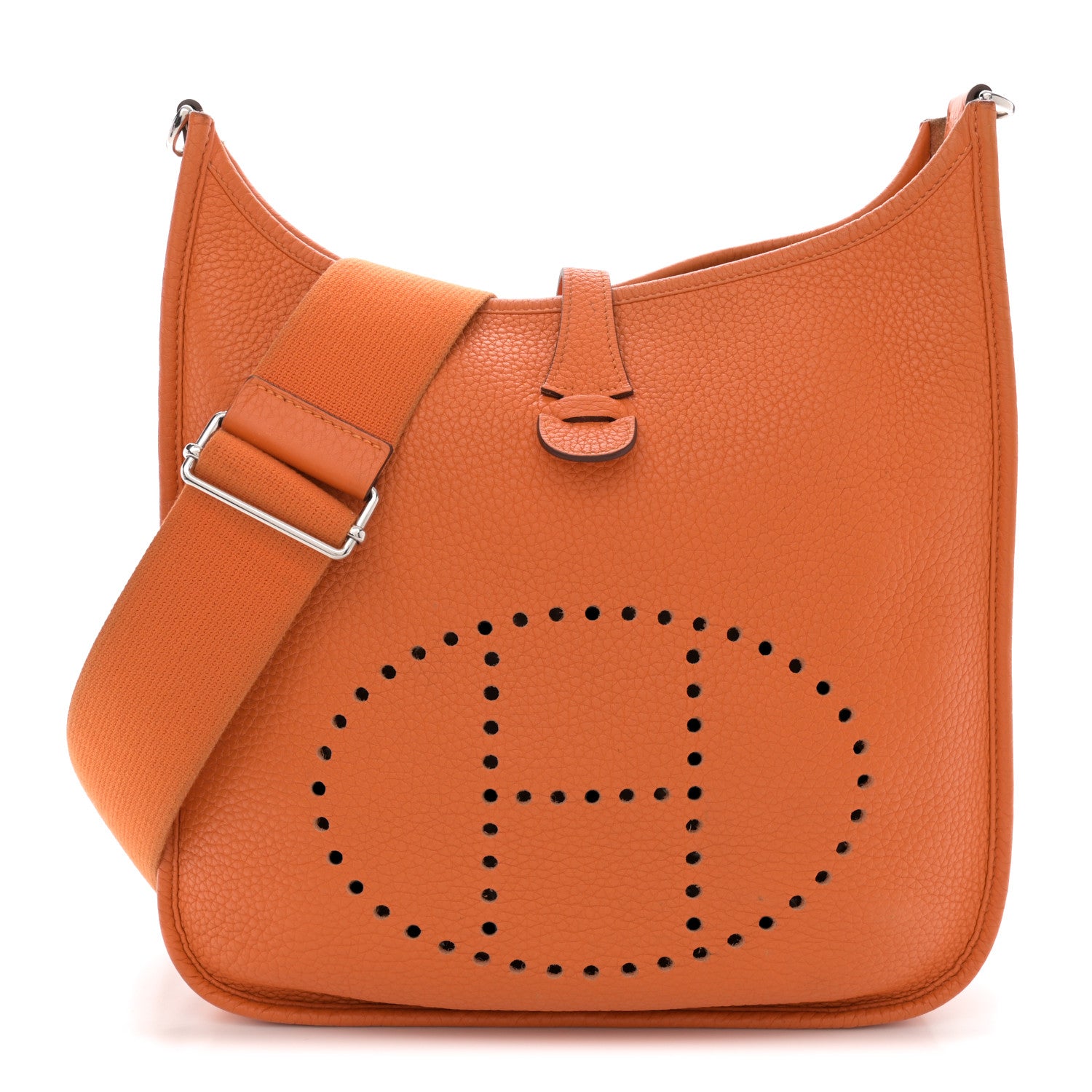 Hermes Taurillon Clemence Evelyne III PM Orange 1 of 15