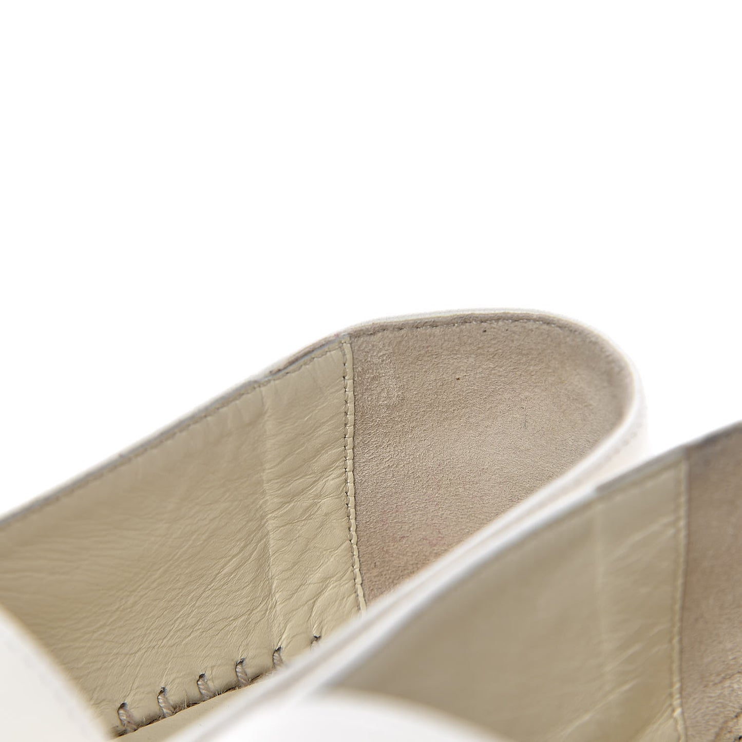 Lambskin CC Espadrilles 37 White