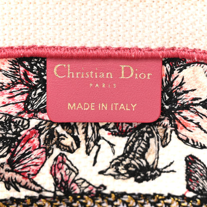 Christian Dior Canvas Embroidered Medium Butterfly Print Book Tote Multicolor 6 of 10