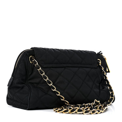 Prada Nylon Tessuto Impuntu Quilted Flap Black 3 of 18