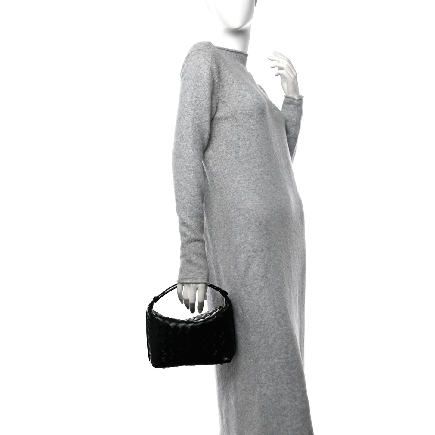 Calfskin Nappa Intrecciato Mini Wallace Black
