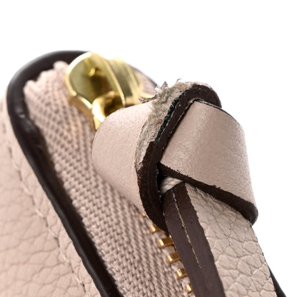 Louis Vuitton Calfskin Lockme Zippy Coin Purse Greige 8 of 8