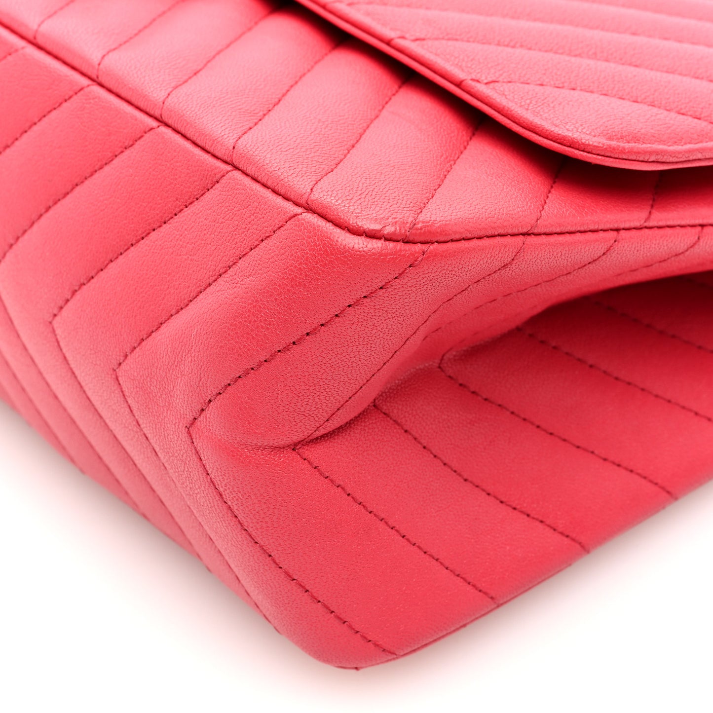 Sheepskin Chevron Quilted 2.55 Reissue 225 Flap Dark Pink