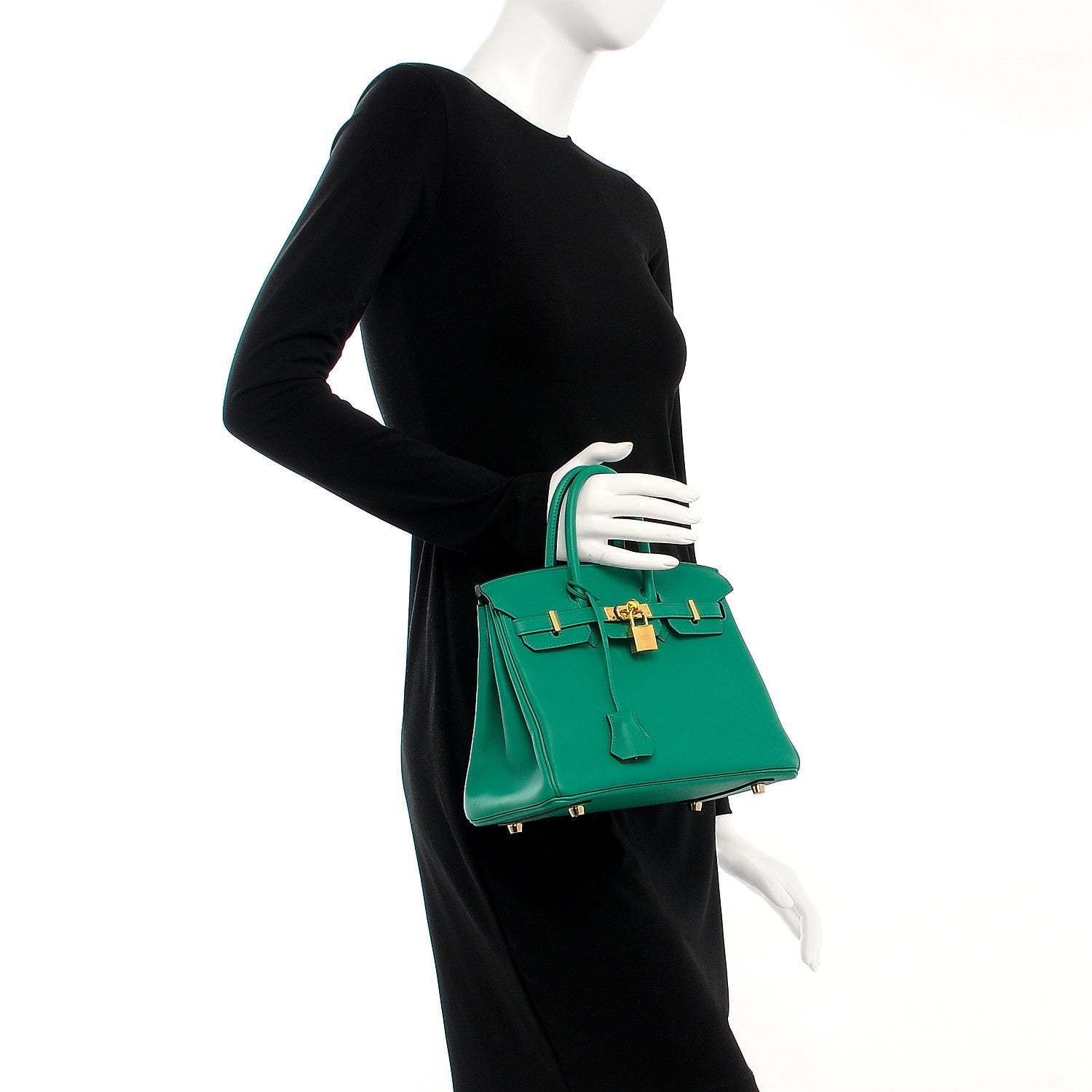 Hermes Swift Birkin 25 Vert Vertigo 2 of 35