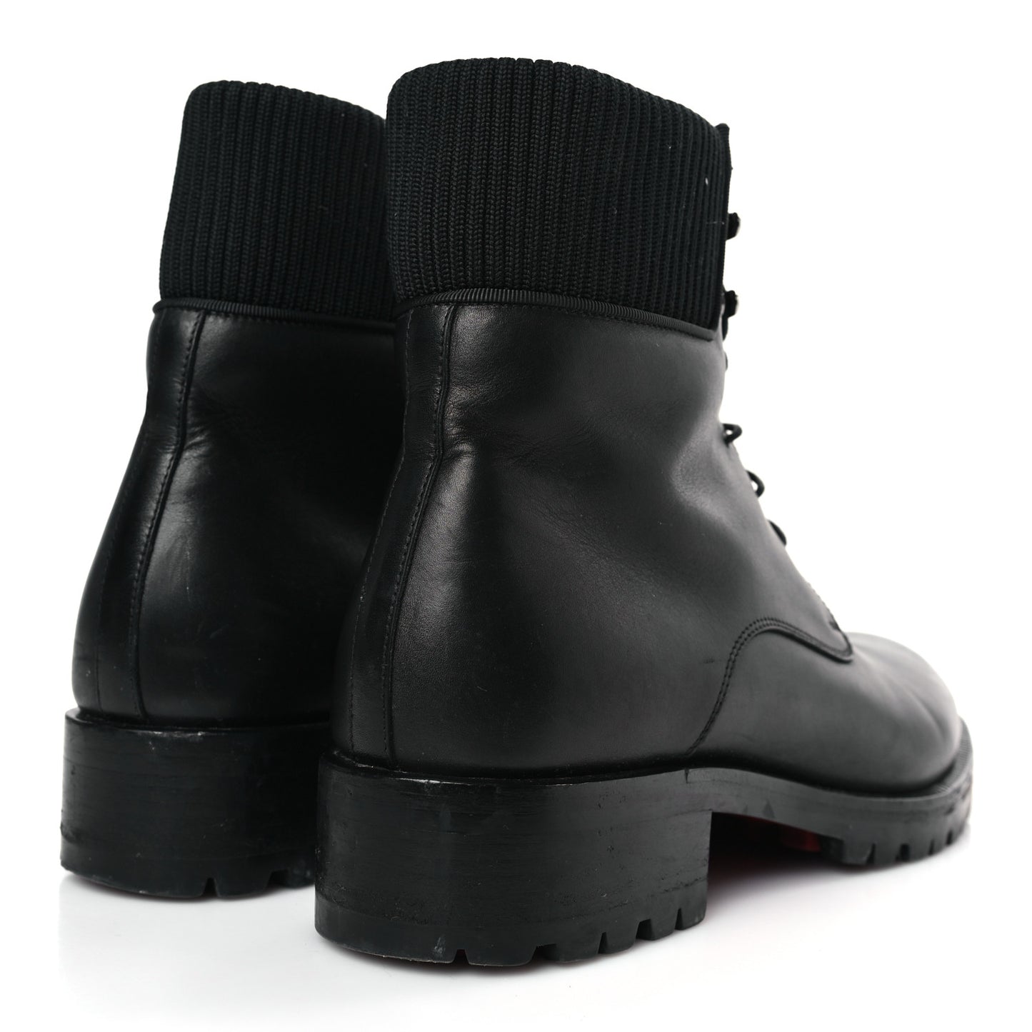 Calfskin Mens Trapman Flat Boots 40 Black