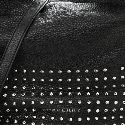 Burberry Calfskin Studded Medium Susanna Hobo Black 7 of 12
