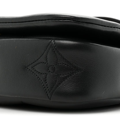 Louis Vuitton Calfskin Bubblegram Wallet On Strap Black 8 of 10