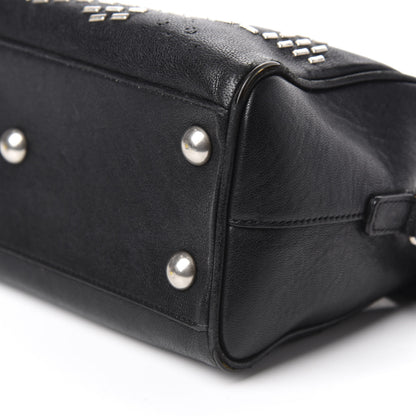 Saint Laurent Calfskin Studded Classic Baby Duffle Black 7 of 13