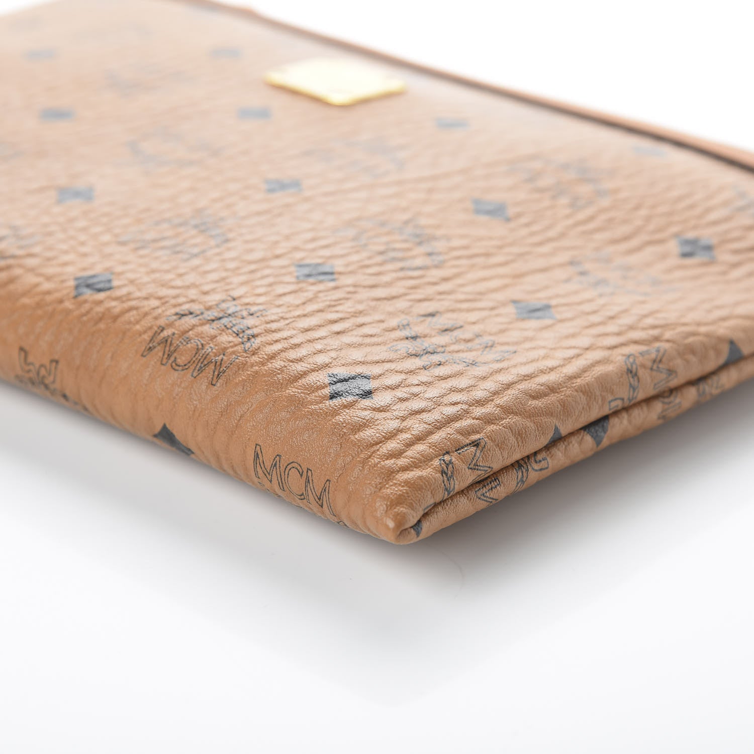 MCM Visetos Mini Pouch Cognac 7 of 9