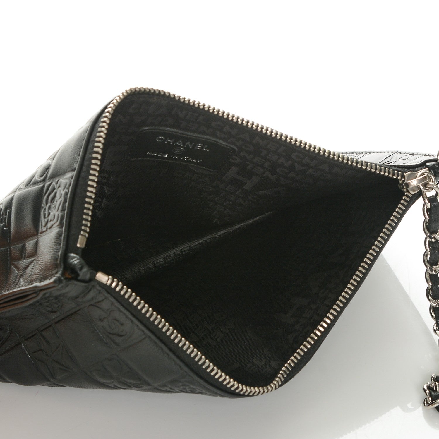 Chanel Lambskin Precious Symbols Pochette Black 5 of 6