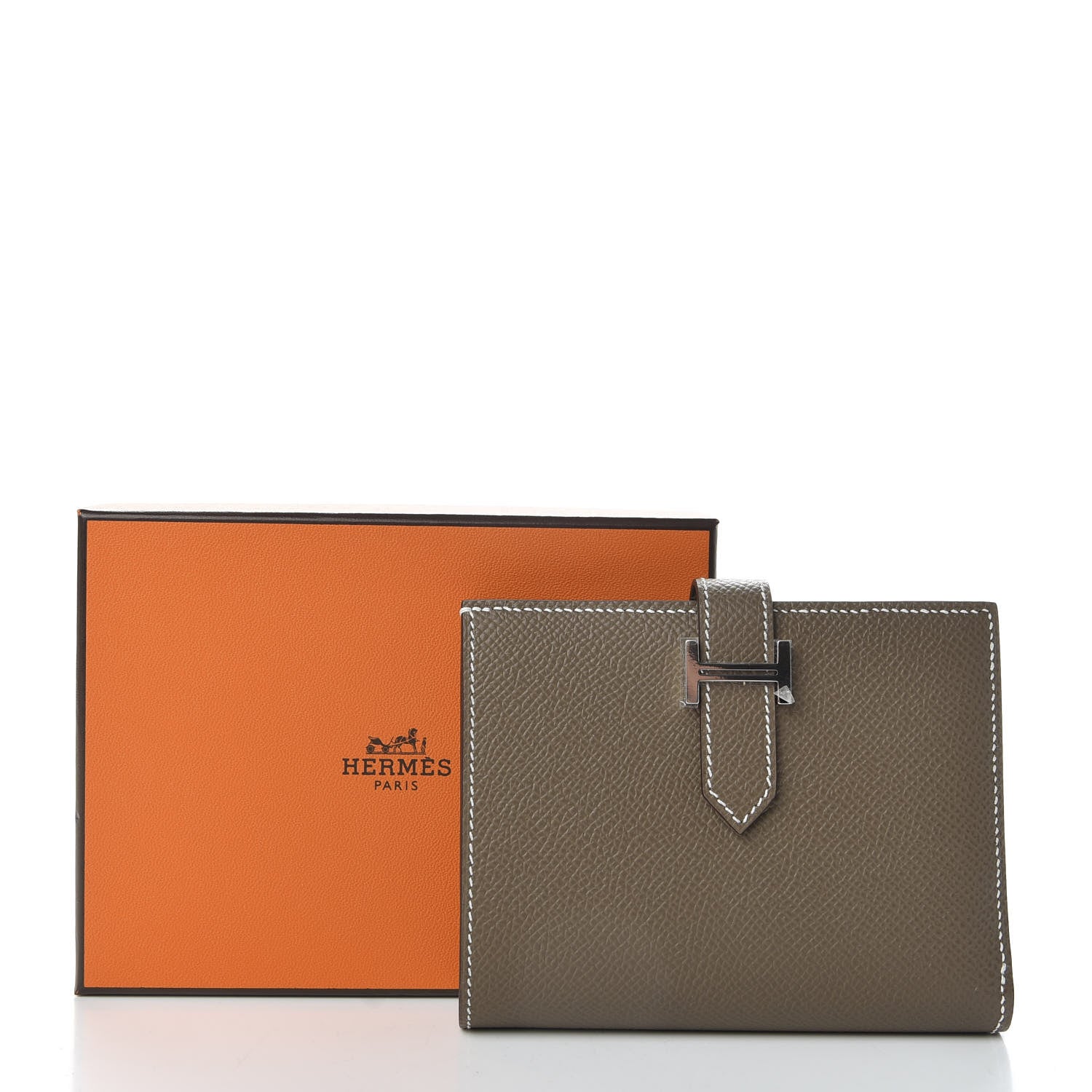 Hermes Epsom Bearn Compact Wallet Etoupe 7 of 7