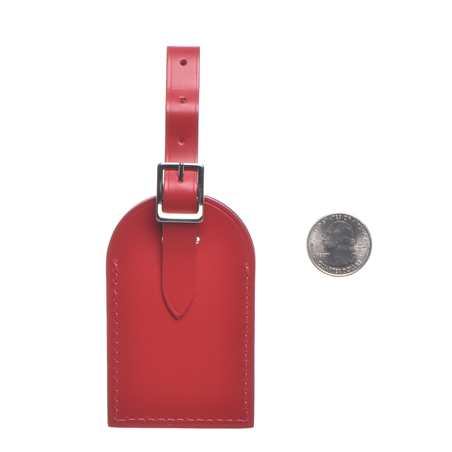Louis Vuitton Calfskin Luggage Tag Red 2 of 4