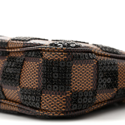 Louis Vuitton Damier Paillettes Mini Pochette Accessories Black 10 of 10