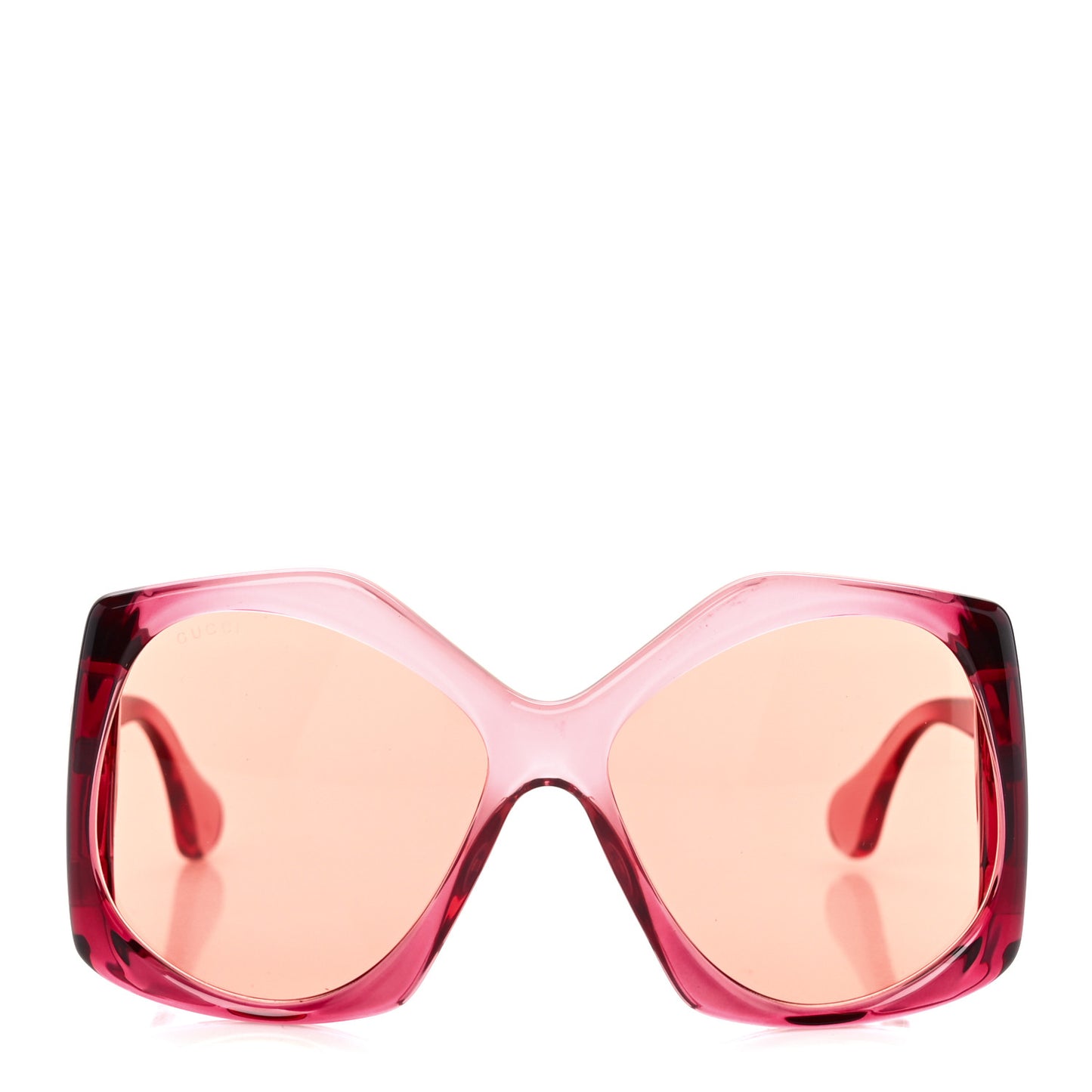 Acetate Round Sunglasses GG0875S Burgundy Orange