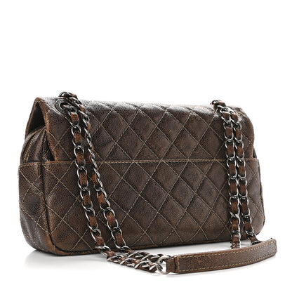 Chanel Iridescent Caviar Quilted Small Chic Flap Brown 3 of 11