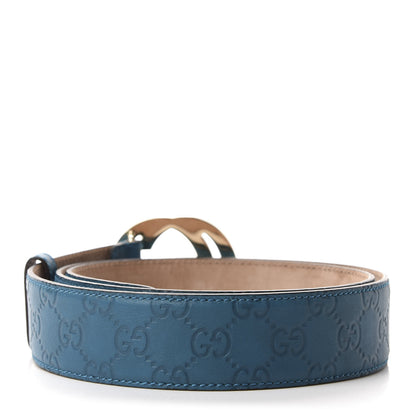 Gucci Guccissima Signature Interlocking G 40mm Belt 100 40 Deep Cobalt 2 of 3
