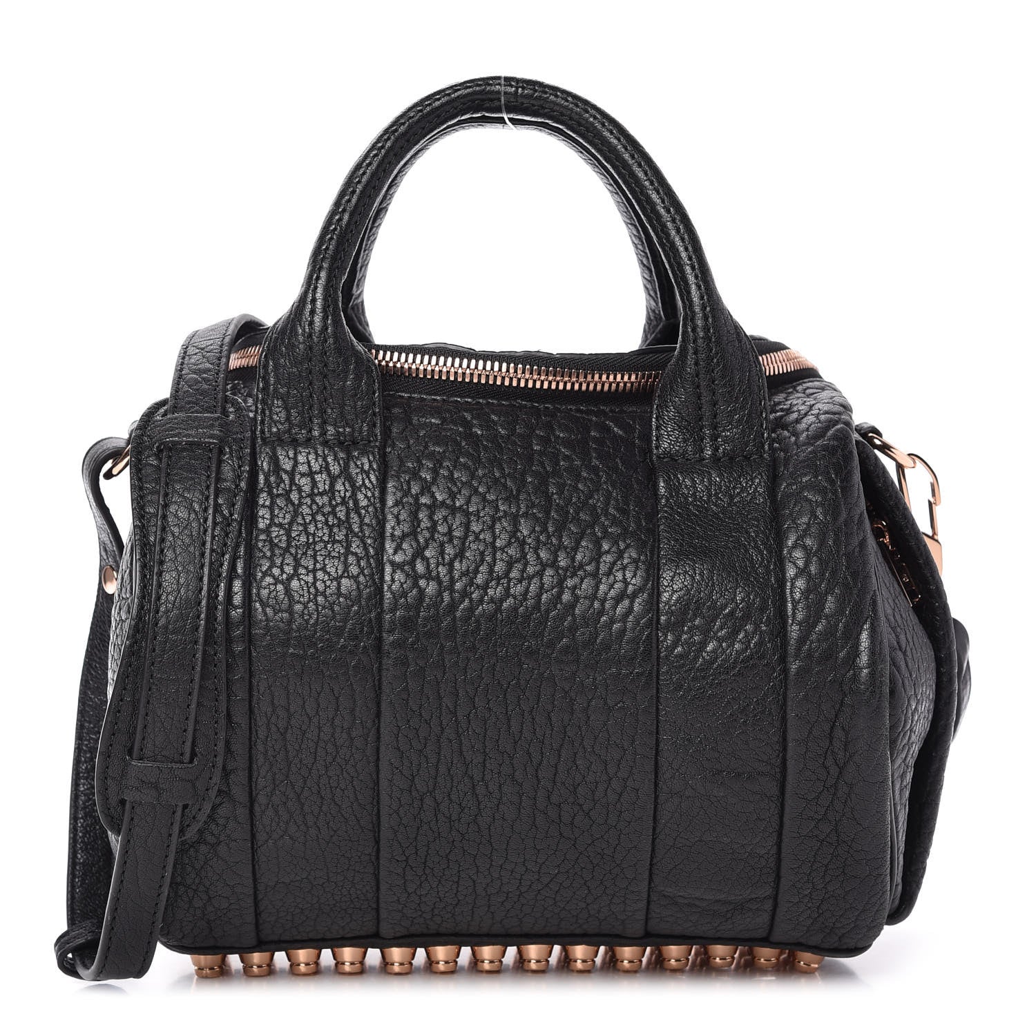 Alexander Wang Pebbled Lambskin Rockie Black Rose Gold Hardware 1 of 8
