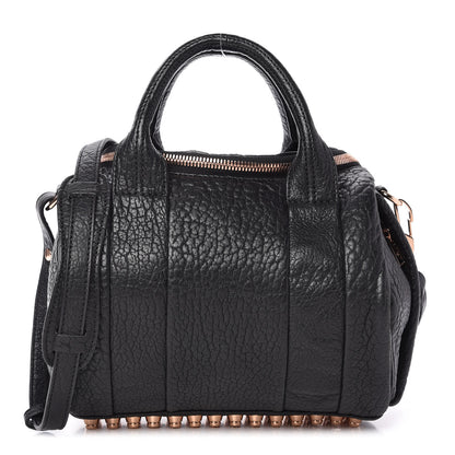 Alexander Wang Pebbled Lambskin Rockie Black Rose Gold Hardware 1 of 8
