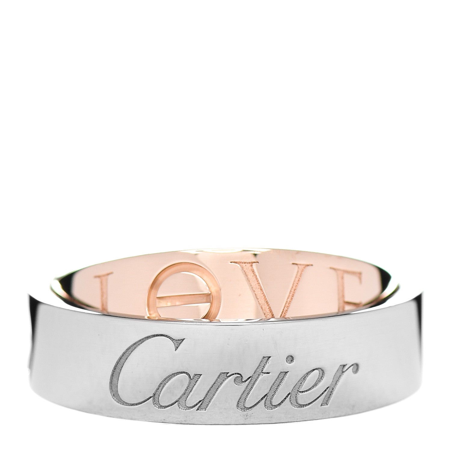 Cartier 18K White Pink Gold 5.5mm Astro LOVE Ring 50 5.25 3 of 4