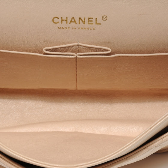 Chanel Lambskin Medium Double Flap Beige 6 of 8