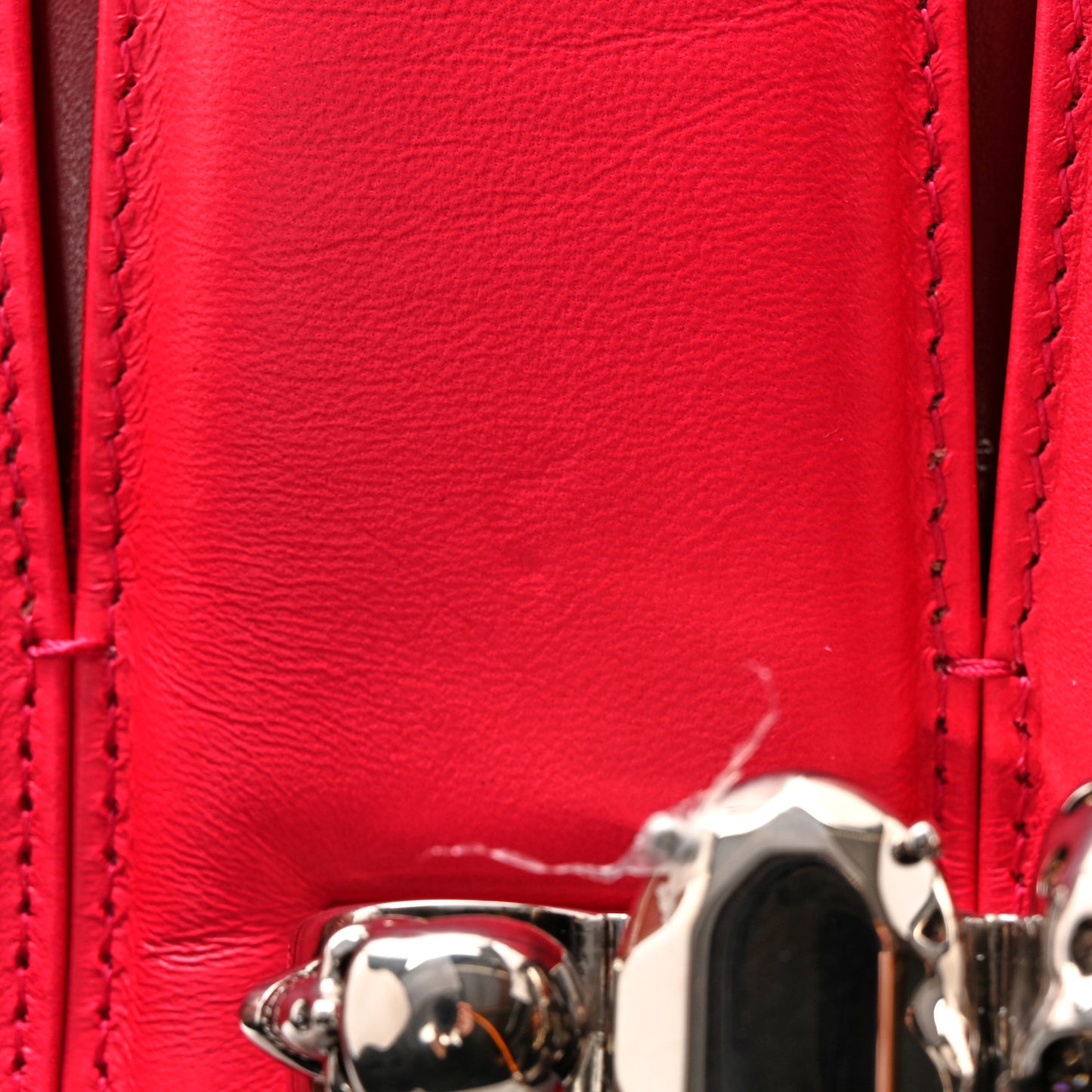 Calfskin Small Slash Bag Fuscia Lipstick