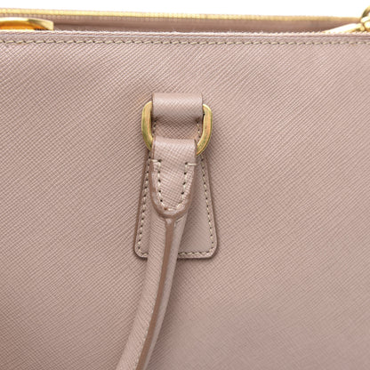 Prada Saffiano Frame Top Handle Bag Cammeo 7 of 13