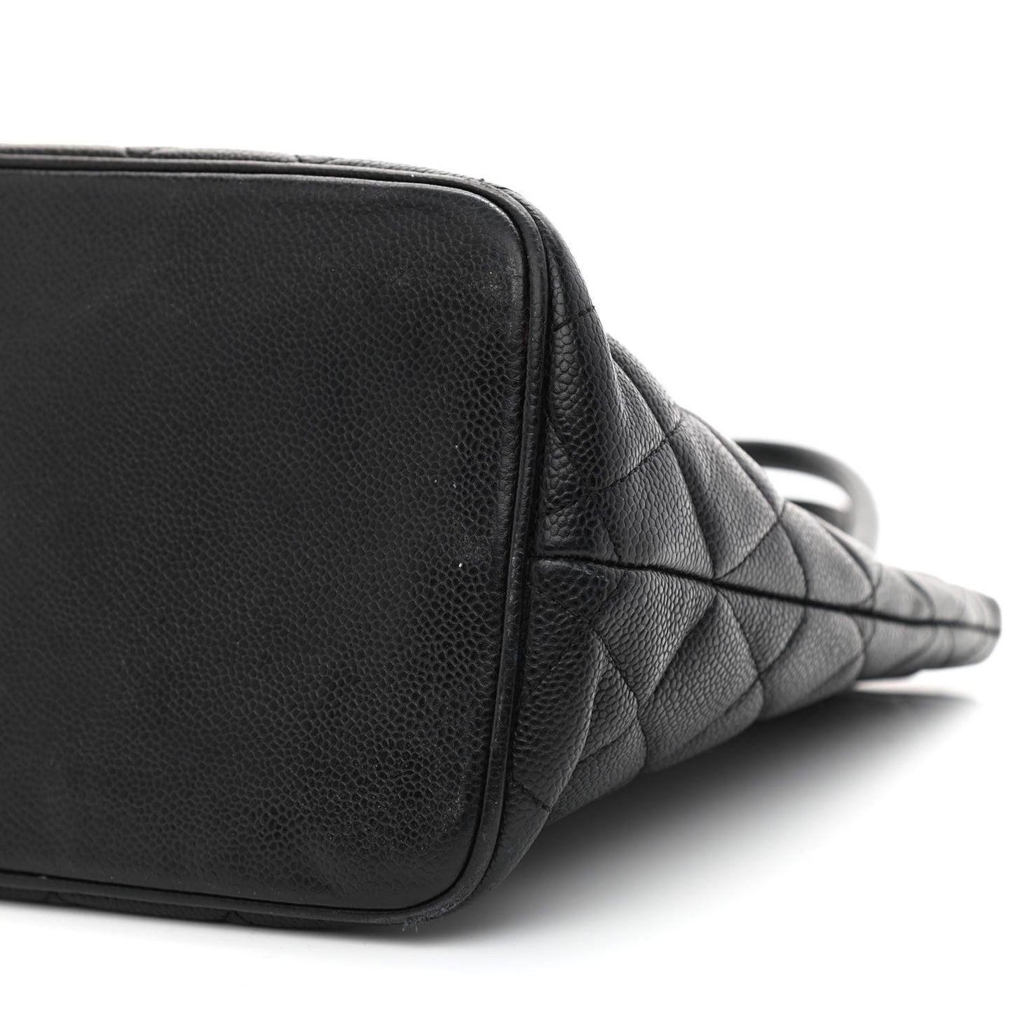 Caviar Quilted Medallion Tote Black