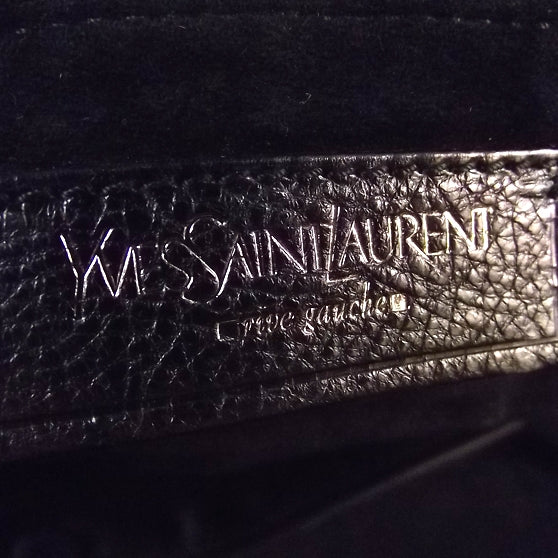 Saint Laurent Leather Mombasa Horn Sling Black 7 of 9