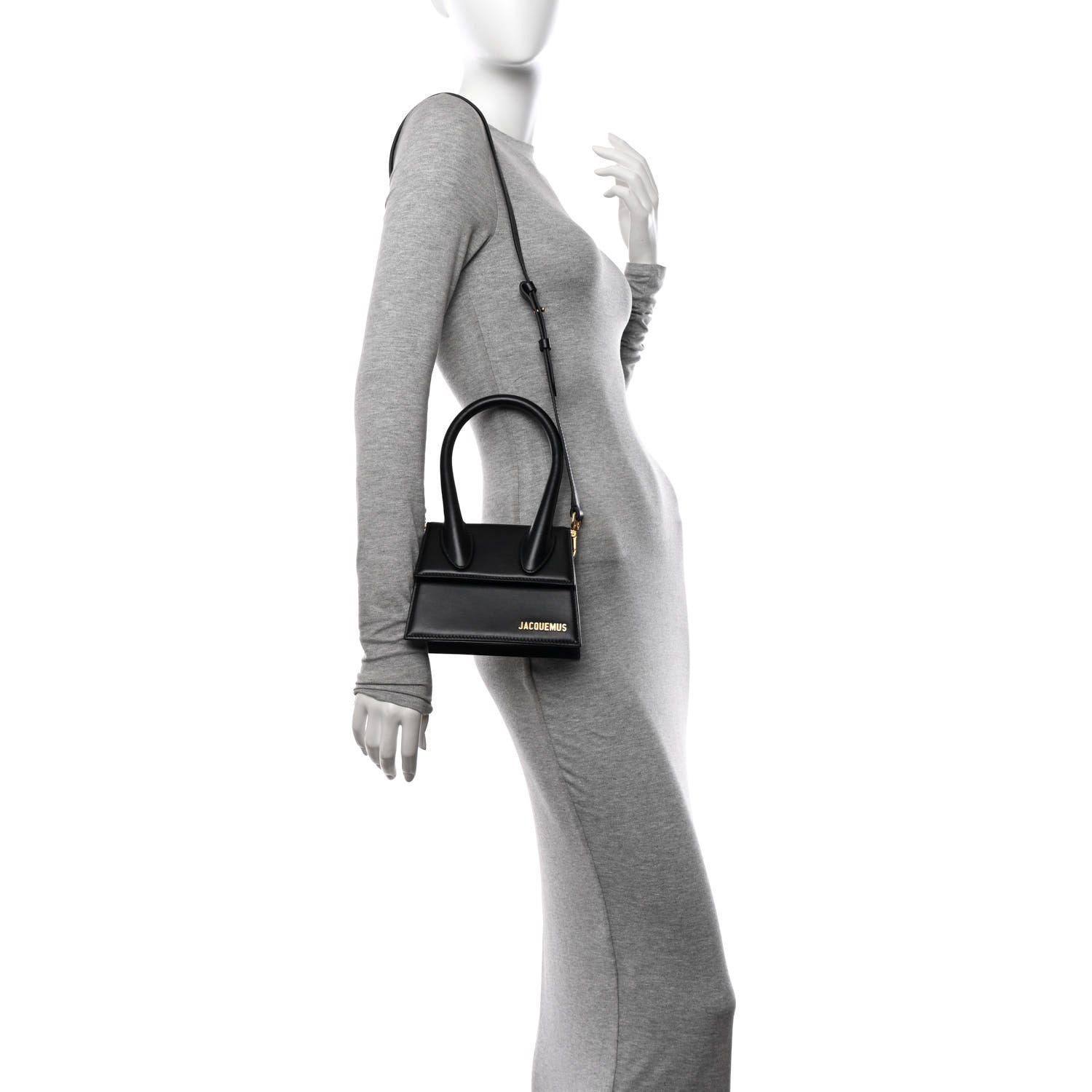 Jacquemus Smooth Calfskin Le Chiquito Moyen Black 2 of 14