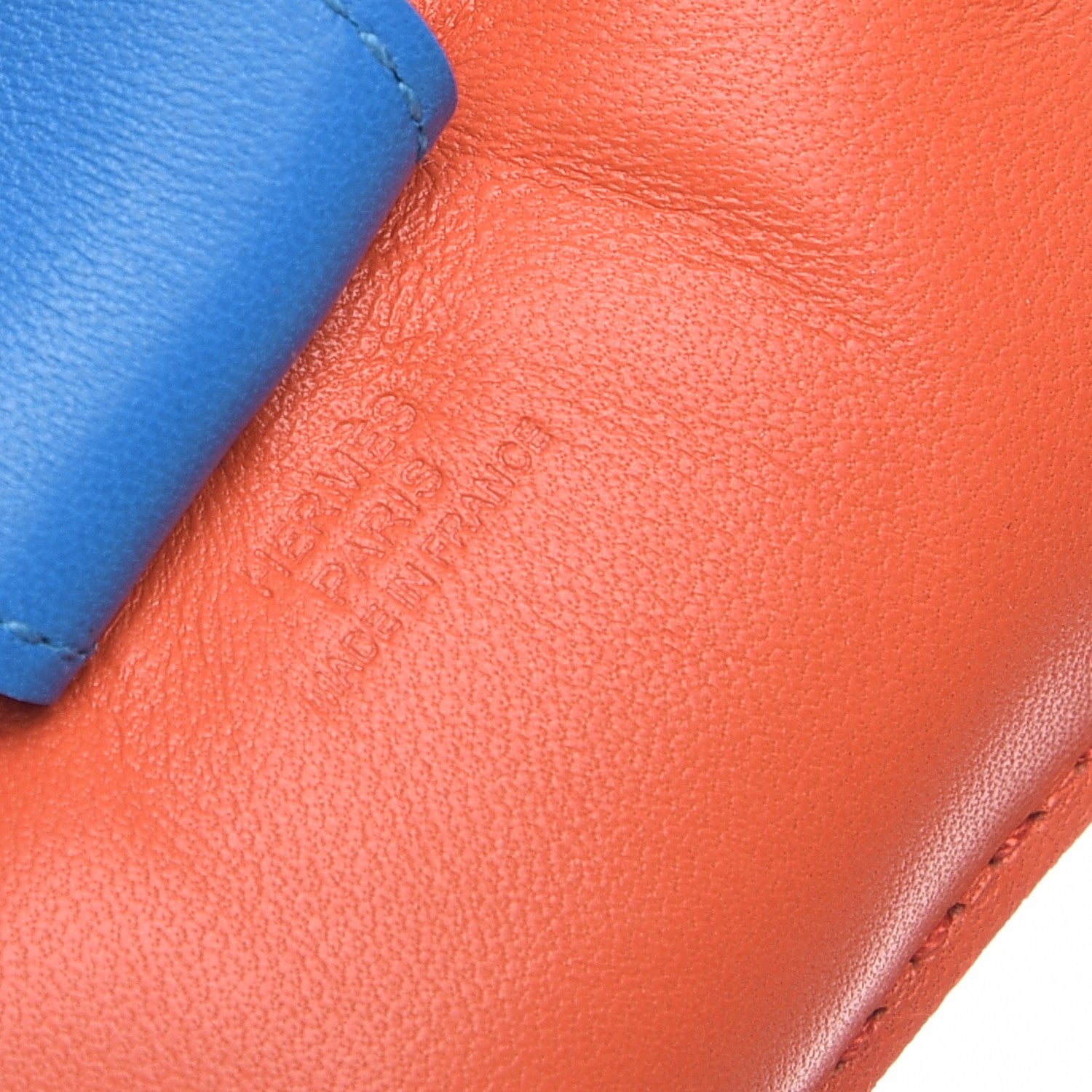 Hermes Milo Lambskin Horsehair Grigri Rodeo Horse Bag Charm MM Orange Poppy Bleu Zanzibar Azalee 3 of 4