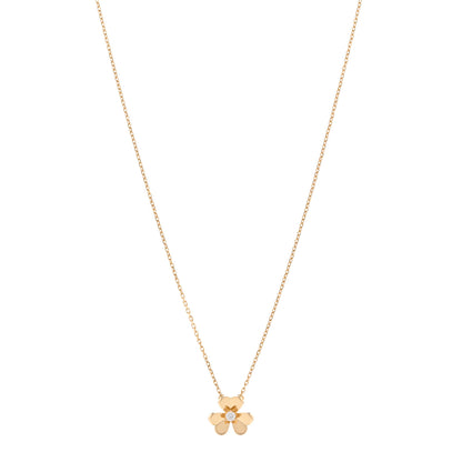 Van Cleef & Arpels 18K Yellow Gold Diamond Mini Frivole Pendant Necklace 1 of 5