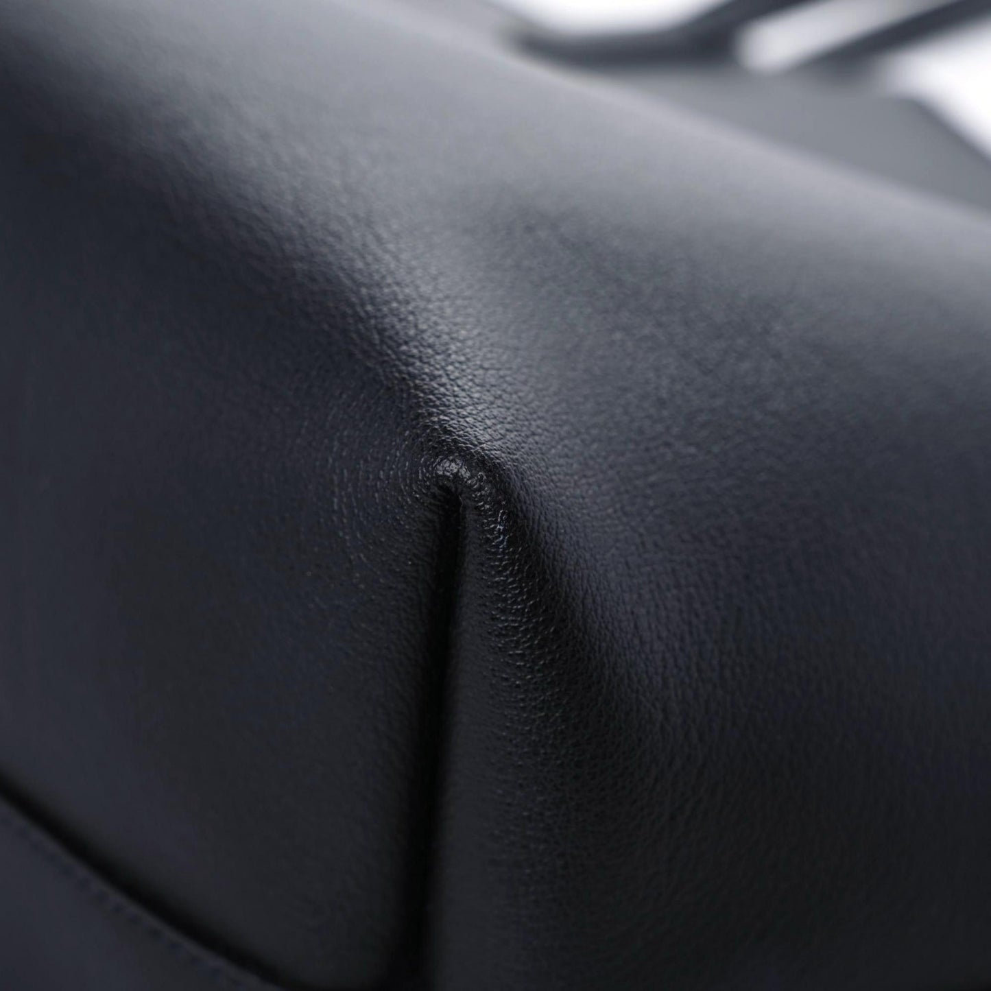 Calfskin Large Shopping Tote Black