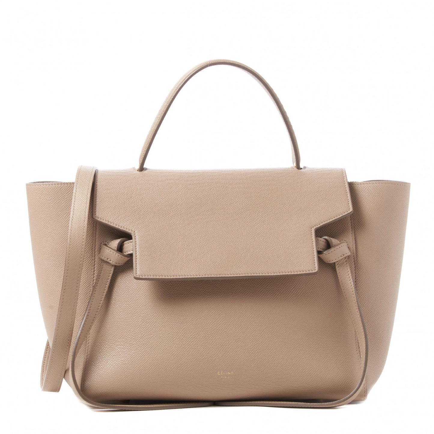 Drummed Calfskin Mini Belt Bag Dune