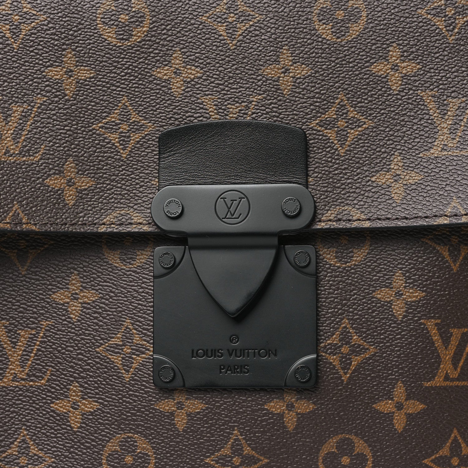 Louis Vuitton Monogram Macassar S Lock A4 Pouch 7 of 9