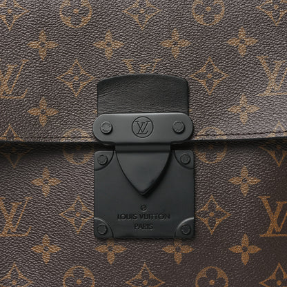 Louis Vuitton Monogram Macassar S Lock A4 Pouch 7 of 9
