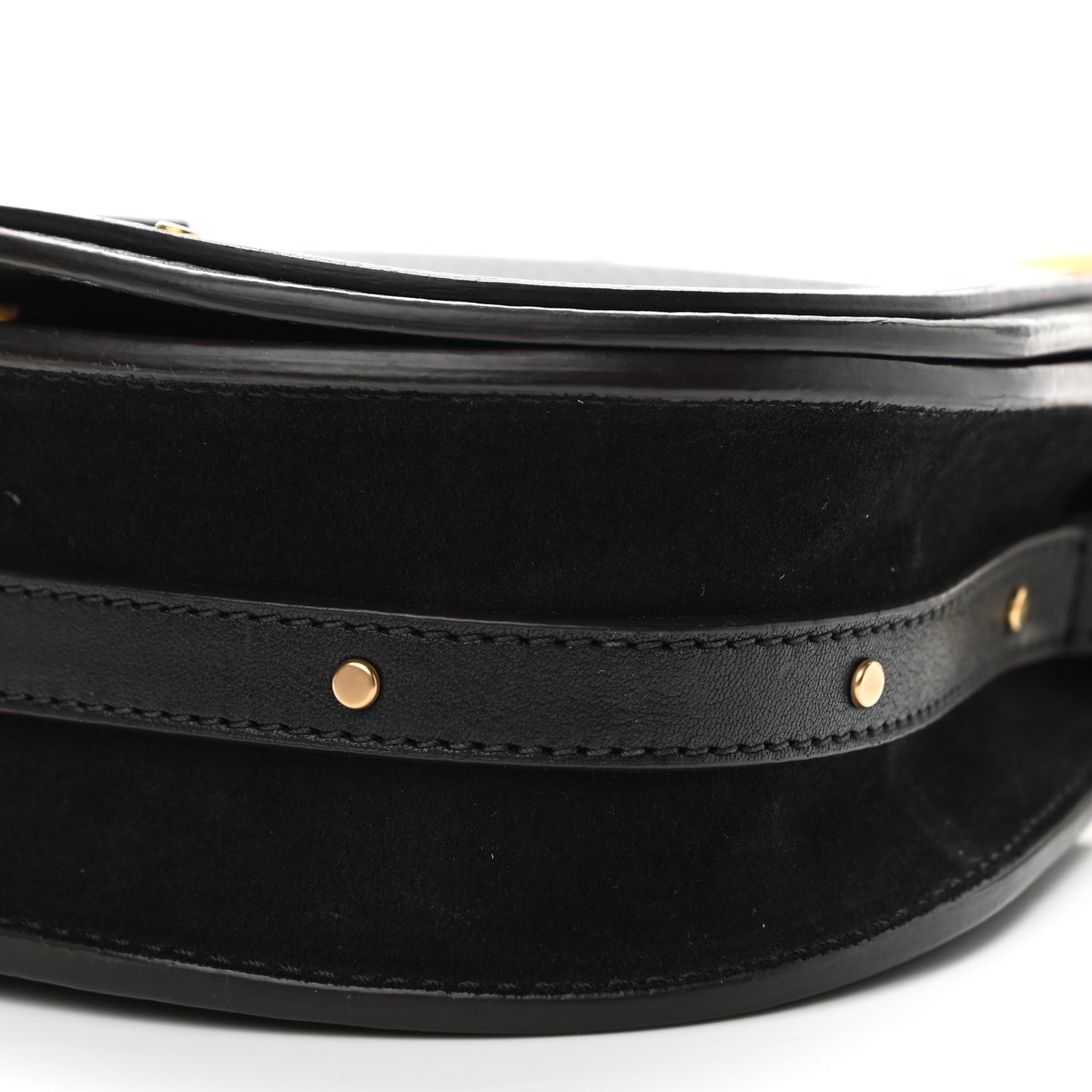 Calfskin Small Nile Bracelet Bag Black